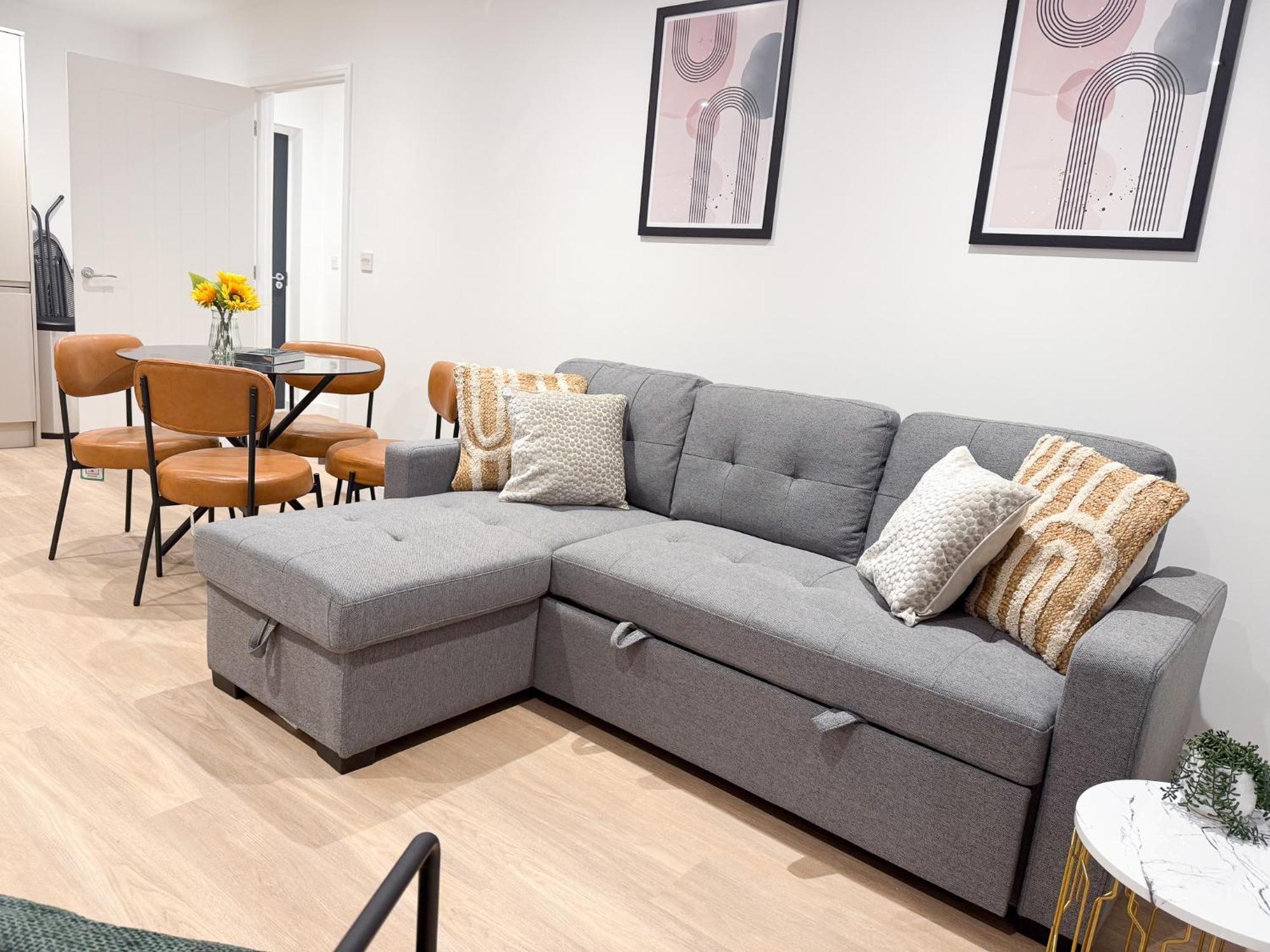 Spacious Modern 1 Bed Apartments In St Neots - Perfect For Contractors & Professionals - Free Parking - Wifi - Fully Equipped Kitchen - Smart Tv Ideal For Work Stays And Long Projects Esterno foto